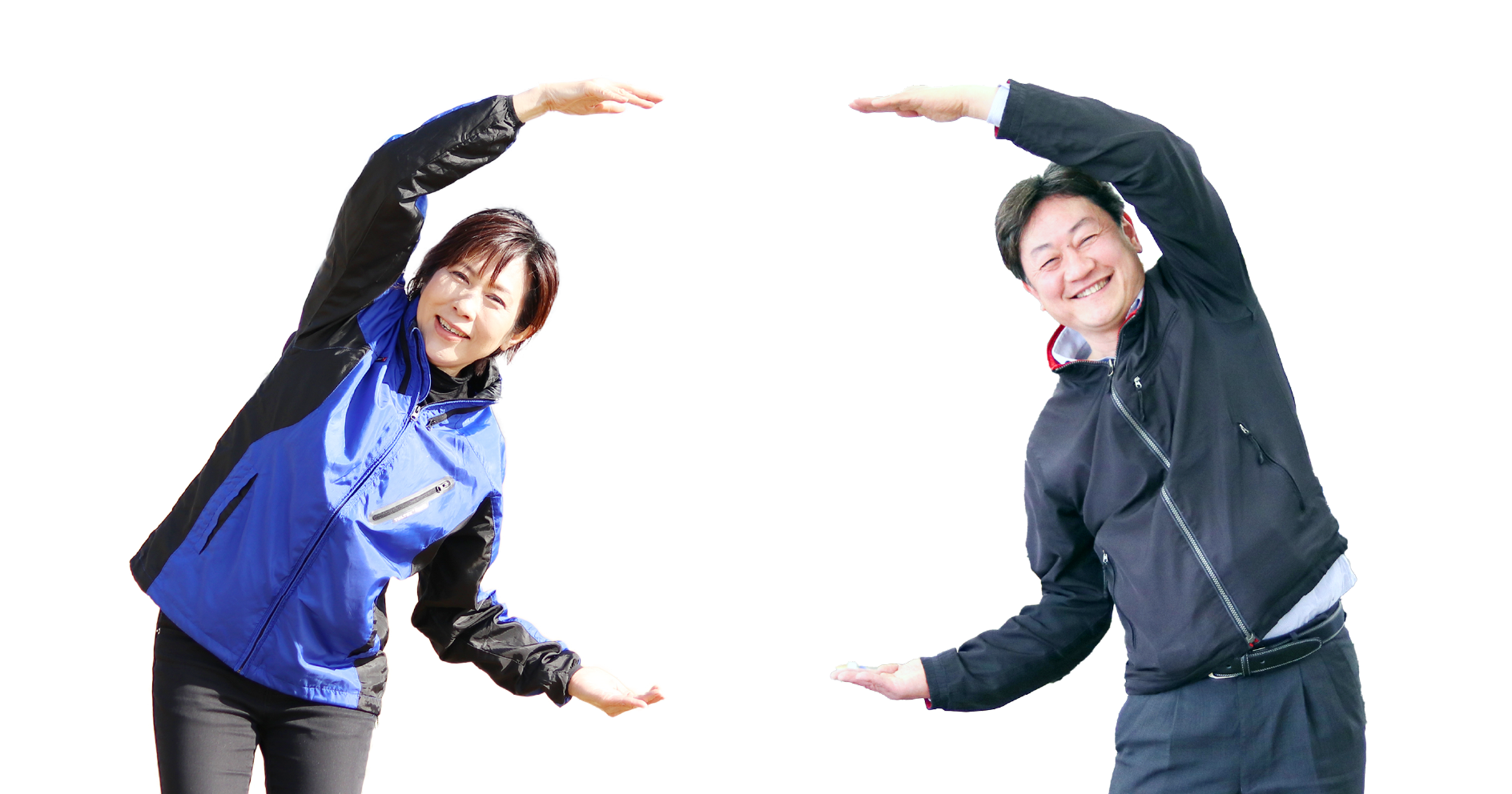 人と人が円を作る画像